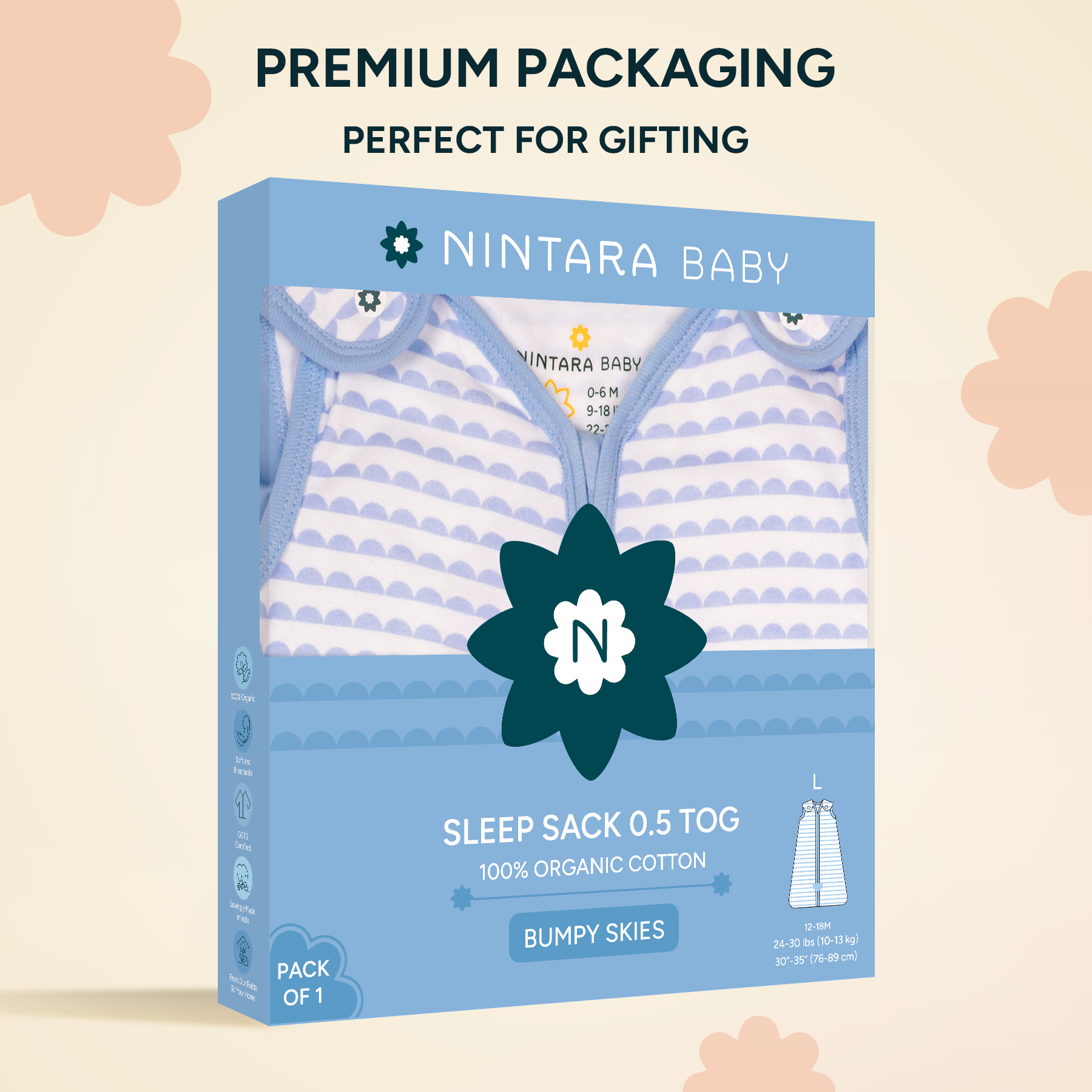 Nintara Baby 0.5 TOG Sleep Sack