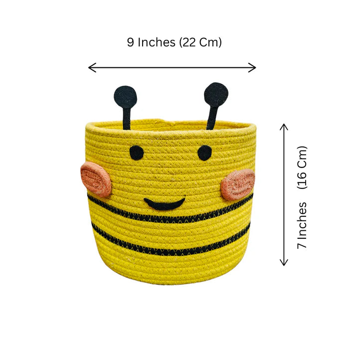 Jute Cotton Storage Basket