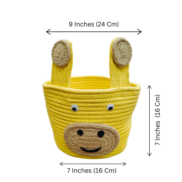Jute Cotton Storage Basket