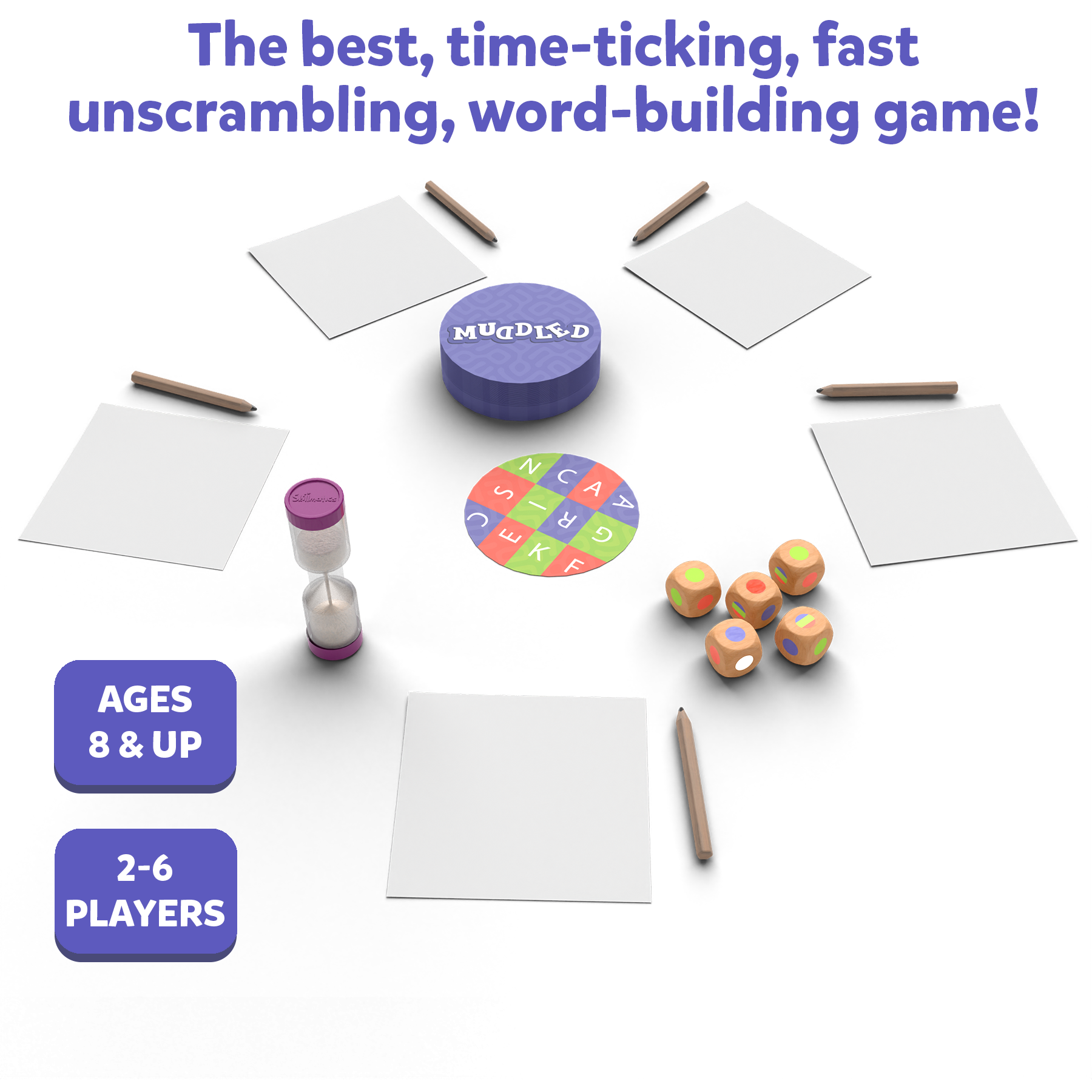 Skillmatics Word Game - Muddled, Fast-Paced Word Building Game, Fun For Kids & Families, Gifts For Ages 8 & Up
