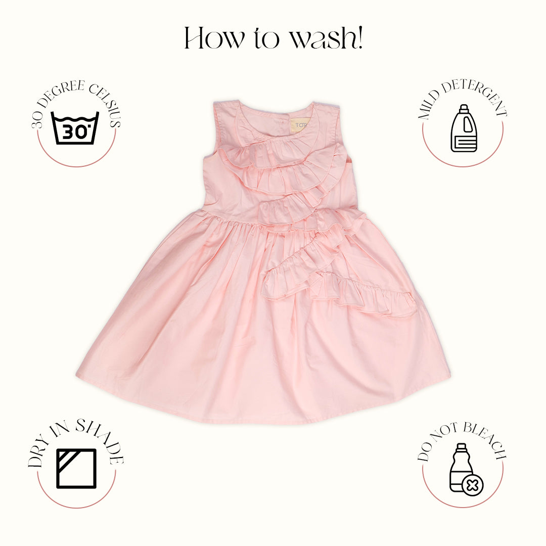 Pink Dandelion Dress (2-7 Years)