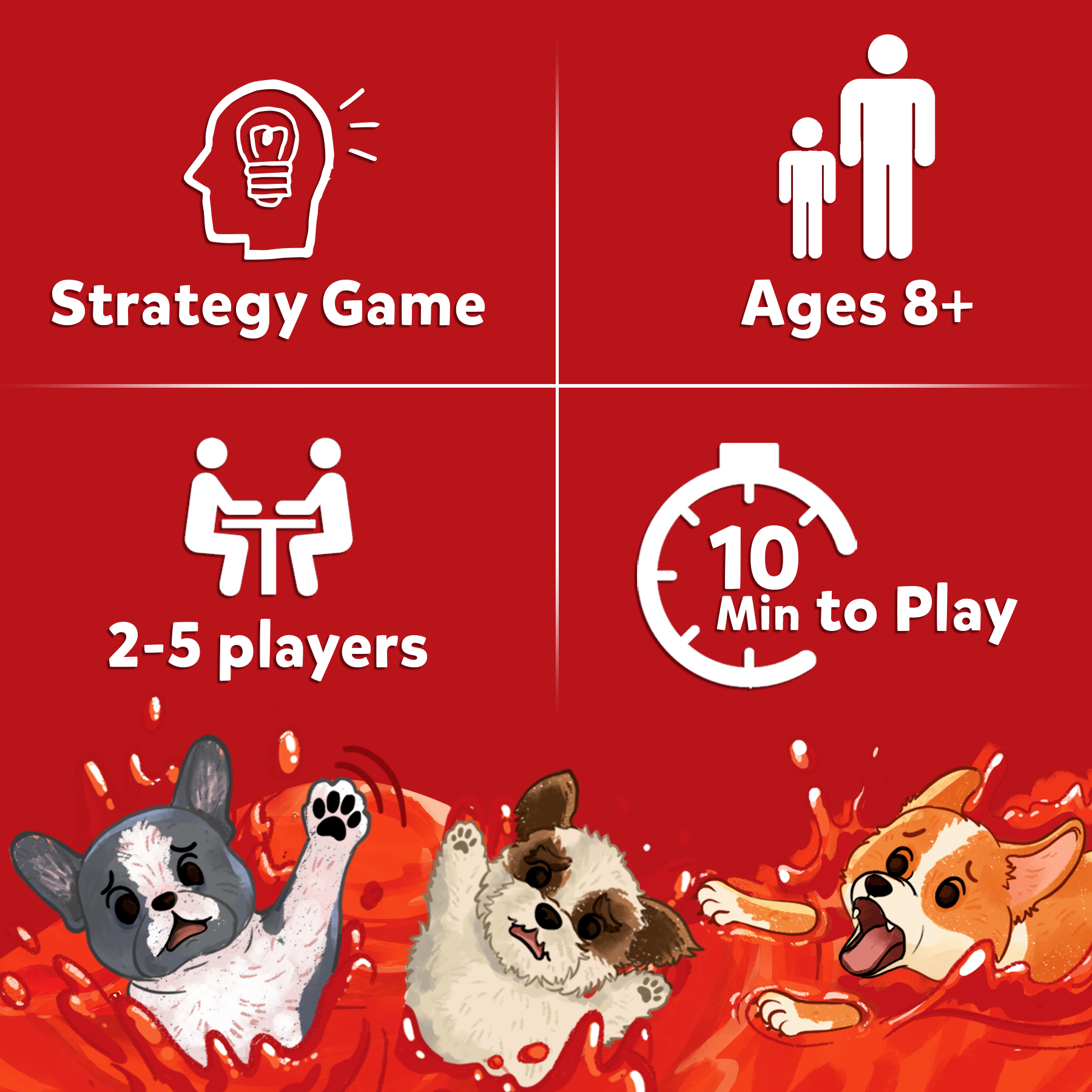 Skillmatics Card Game - Pups in a Soup, Hilarious, Fast-paced, Family Party Game, Perfect for Game Nights, Gifts for Girls, Boys, Teens, Adults Ages 8, 9, 10 & Up