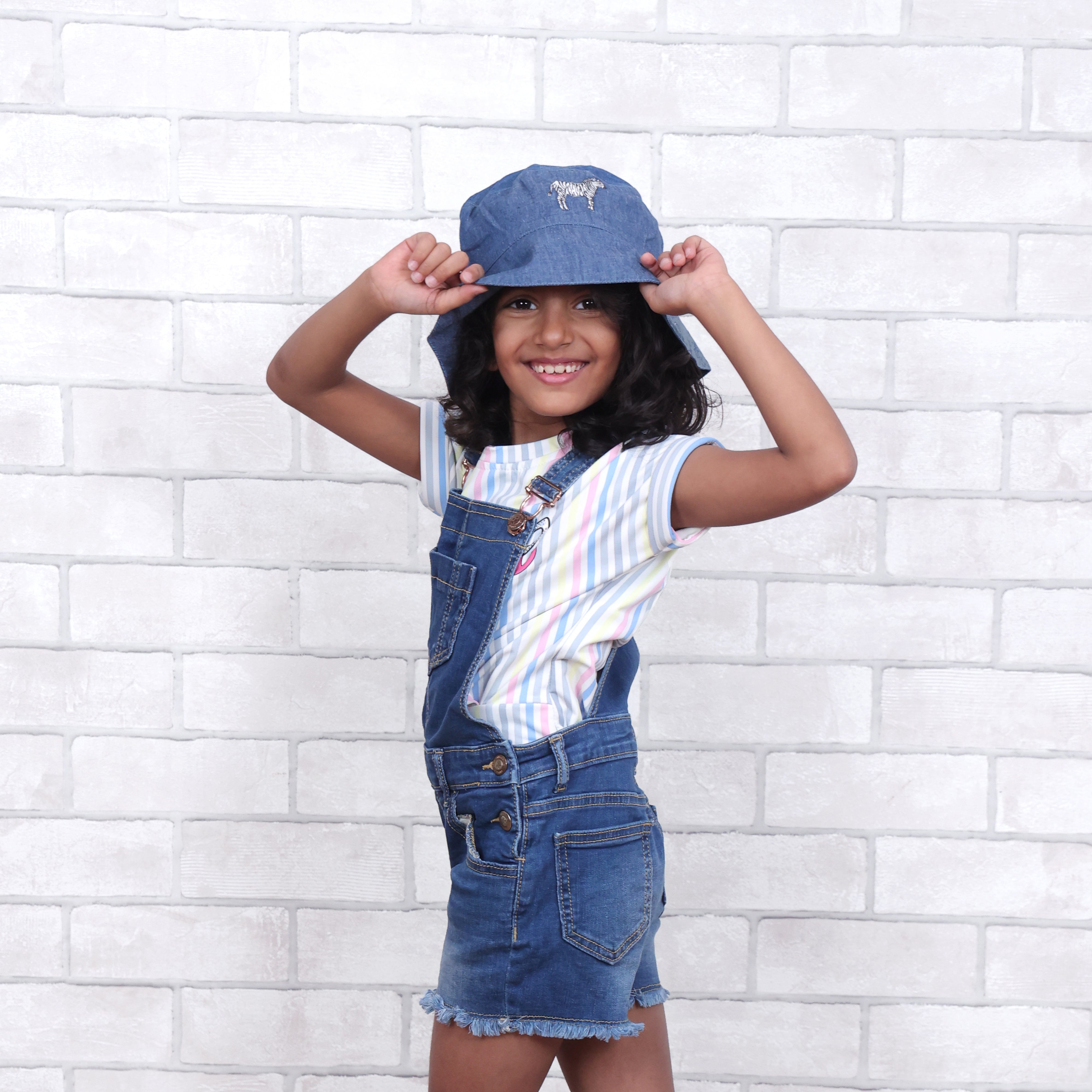 Baby Its Wild World Dark Denim Bucket Hat