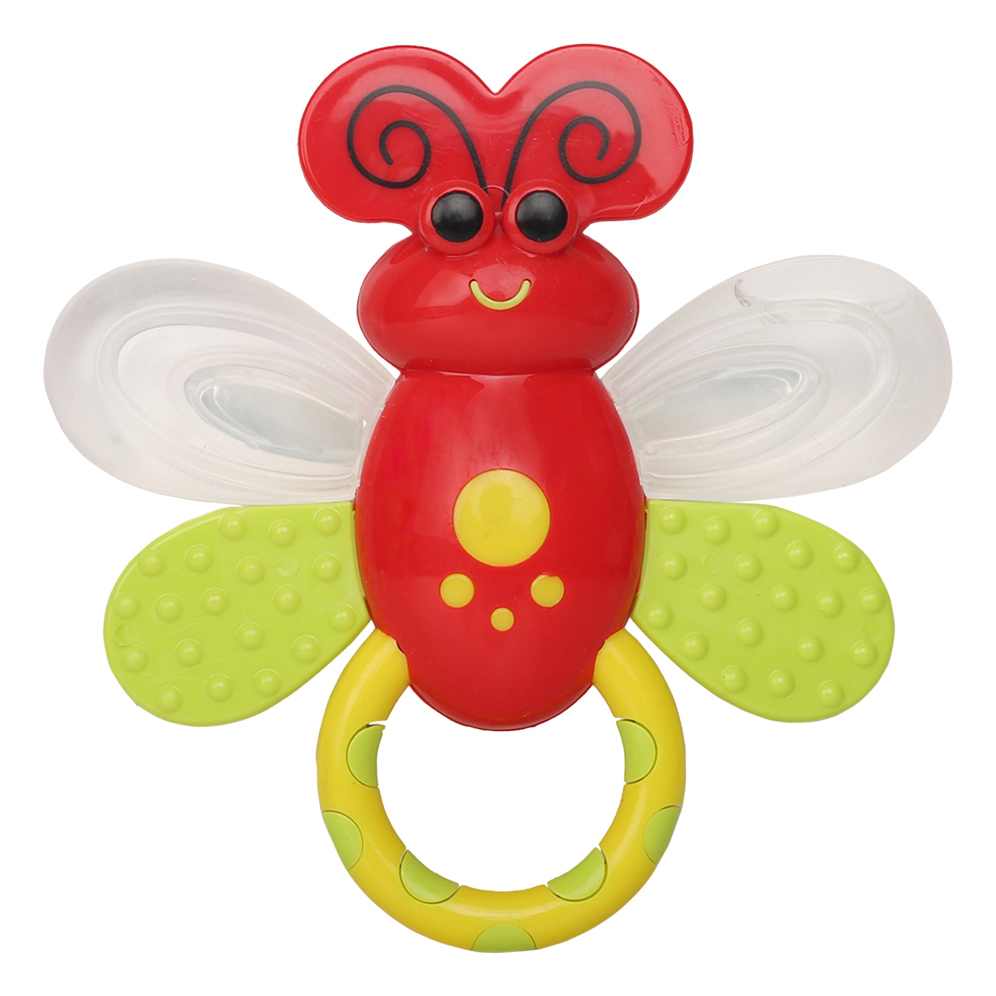 Baby Moo Butterfly Red Rattle Toy