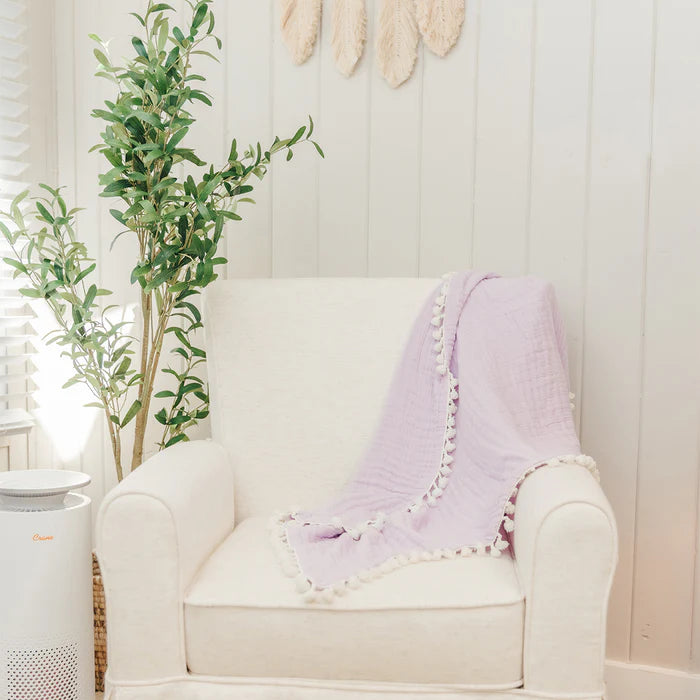 Crane Baby 6 Layer Muslin Blanket