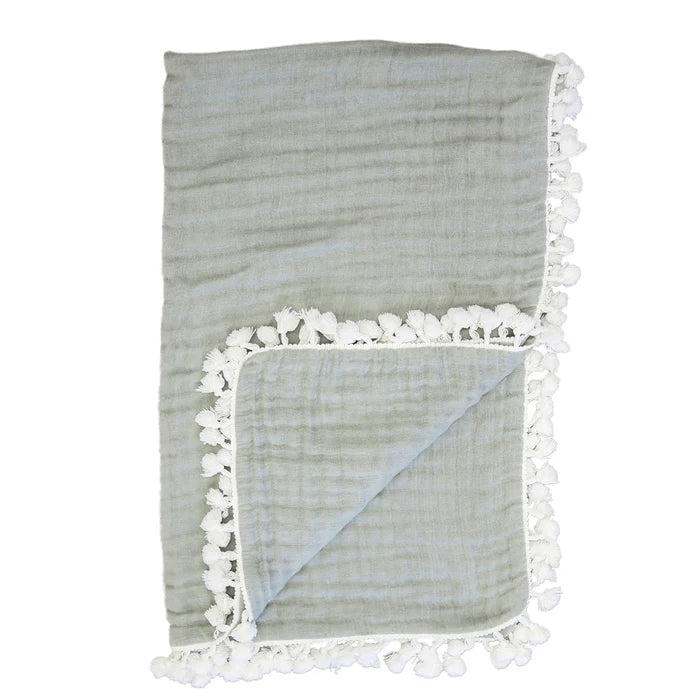Crane Baby 6 Layer Muslin Blanket