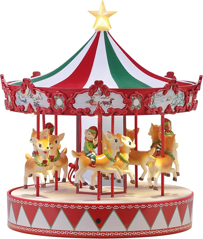 14" Musical Vintage Carousel