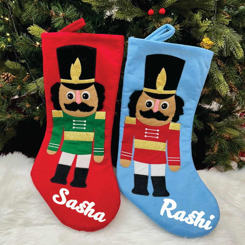 17" Nutcracker Large Stocking (Set of Two)