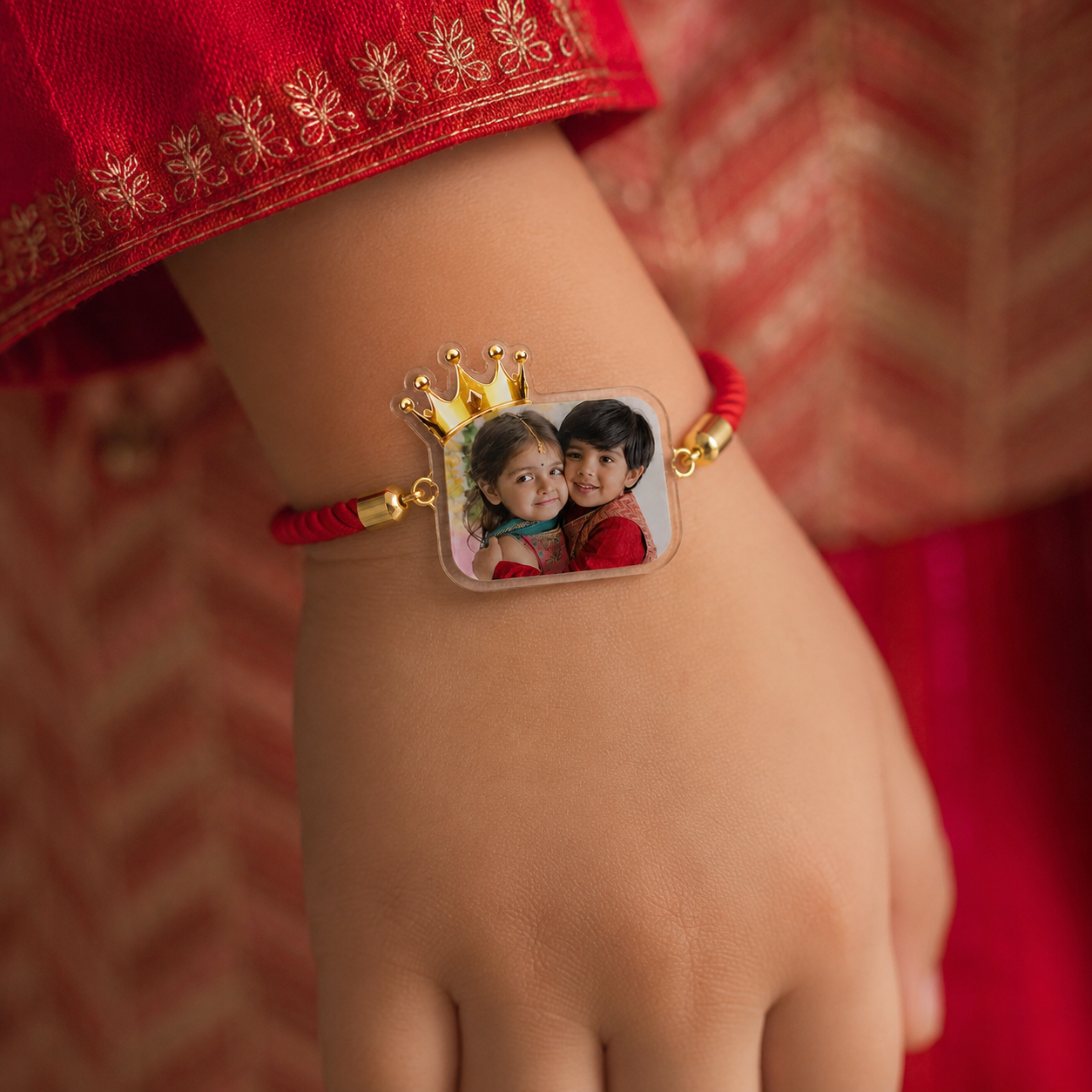 Personalized UV Acrylic Photo Rakhi
