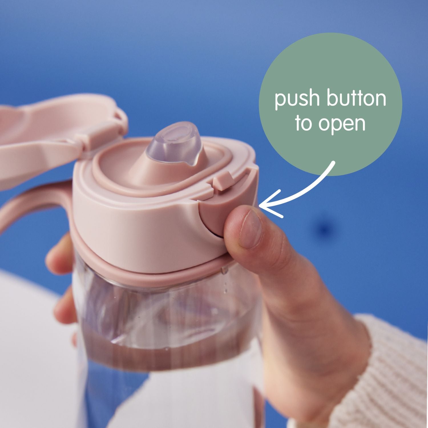 b.box Tritan Sport Spout Drink Bottle 450ml Blush Crush Pink