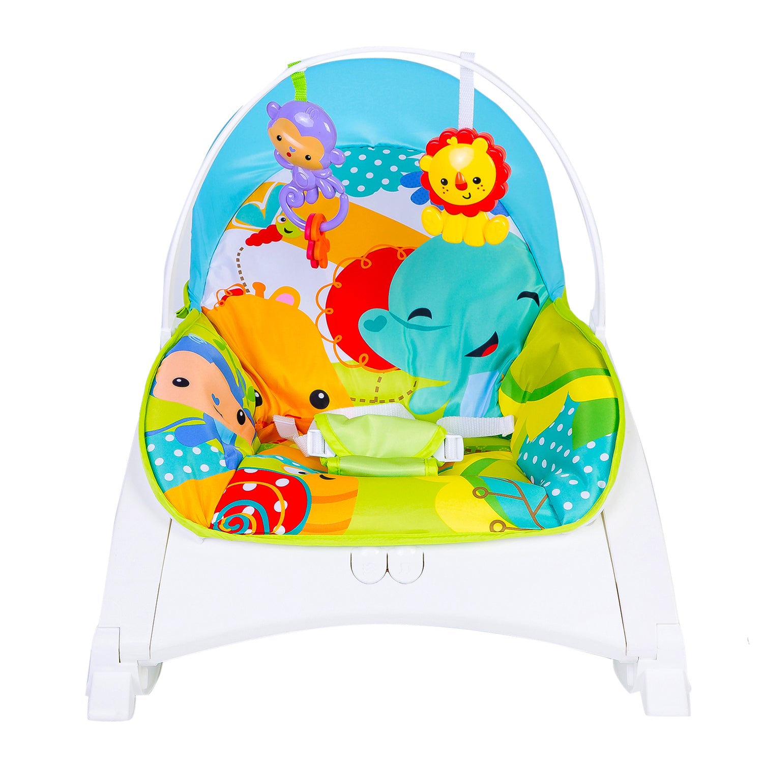 Baby Moo Newborn To Toddler Happy Baby Bouncer With Hanging Toys