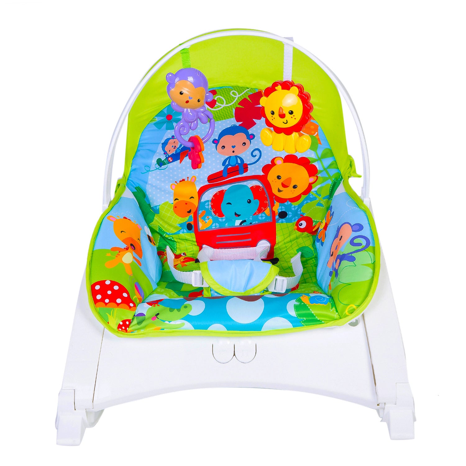 Baby Moo Newborn To Toddler Portable Bouncer With Hanging Toys