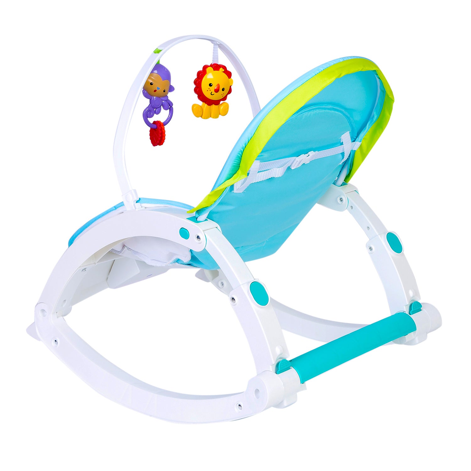 Baby Moo Newborn To Toddler Happy Baby Bouncer With Hanging Toys