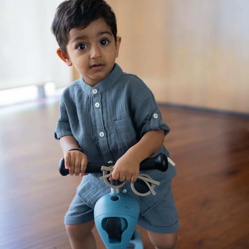 Muslin Shirt & Shorts Set