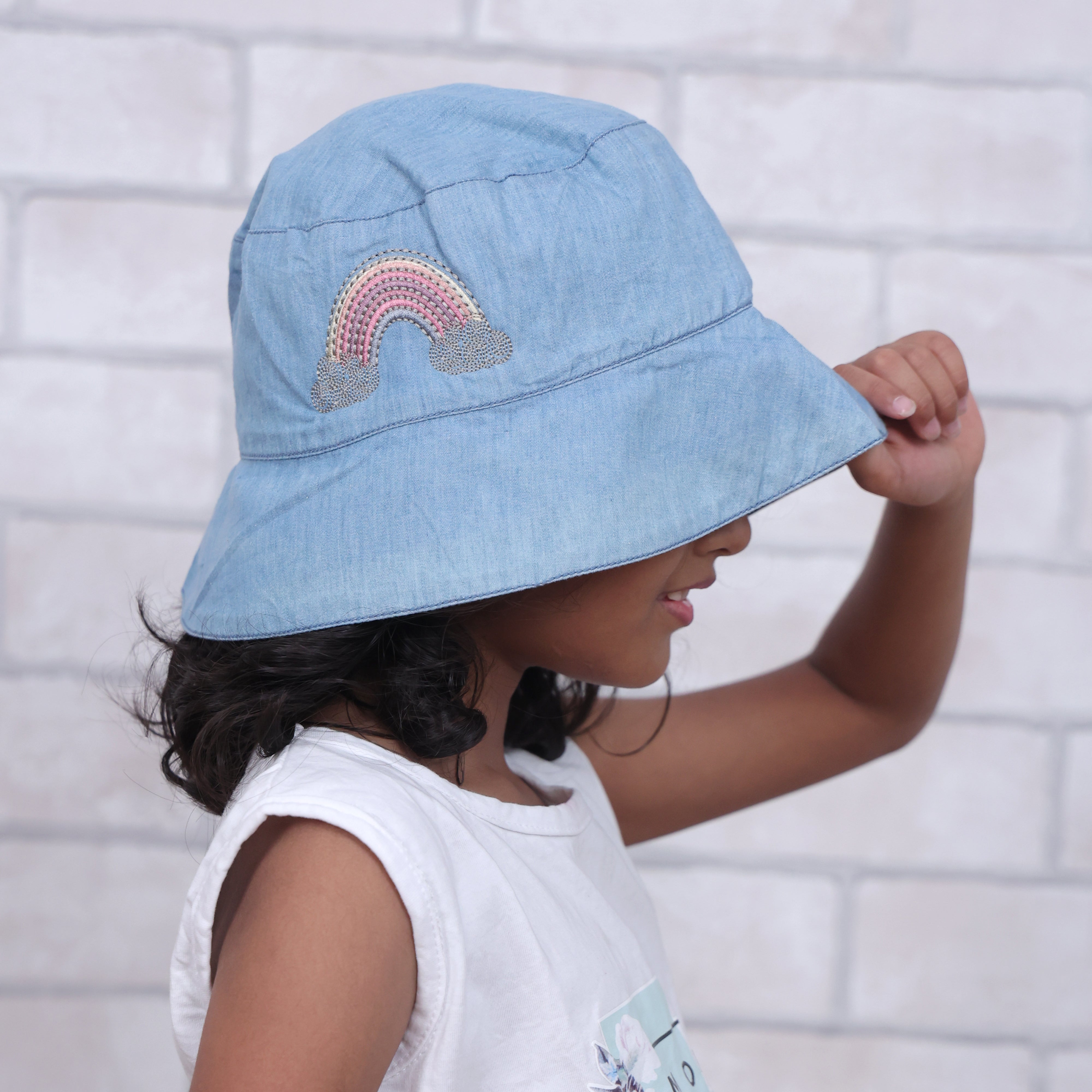 Dream a Little Dream Light Denim Bucket Hat