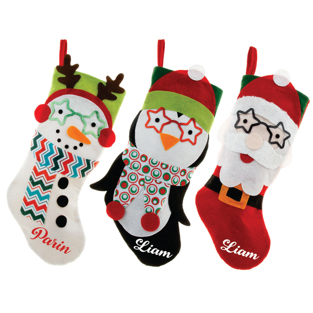 Babble Wrap Specs and Sparkles Stocking- Set of 3