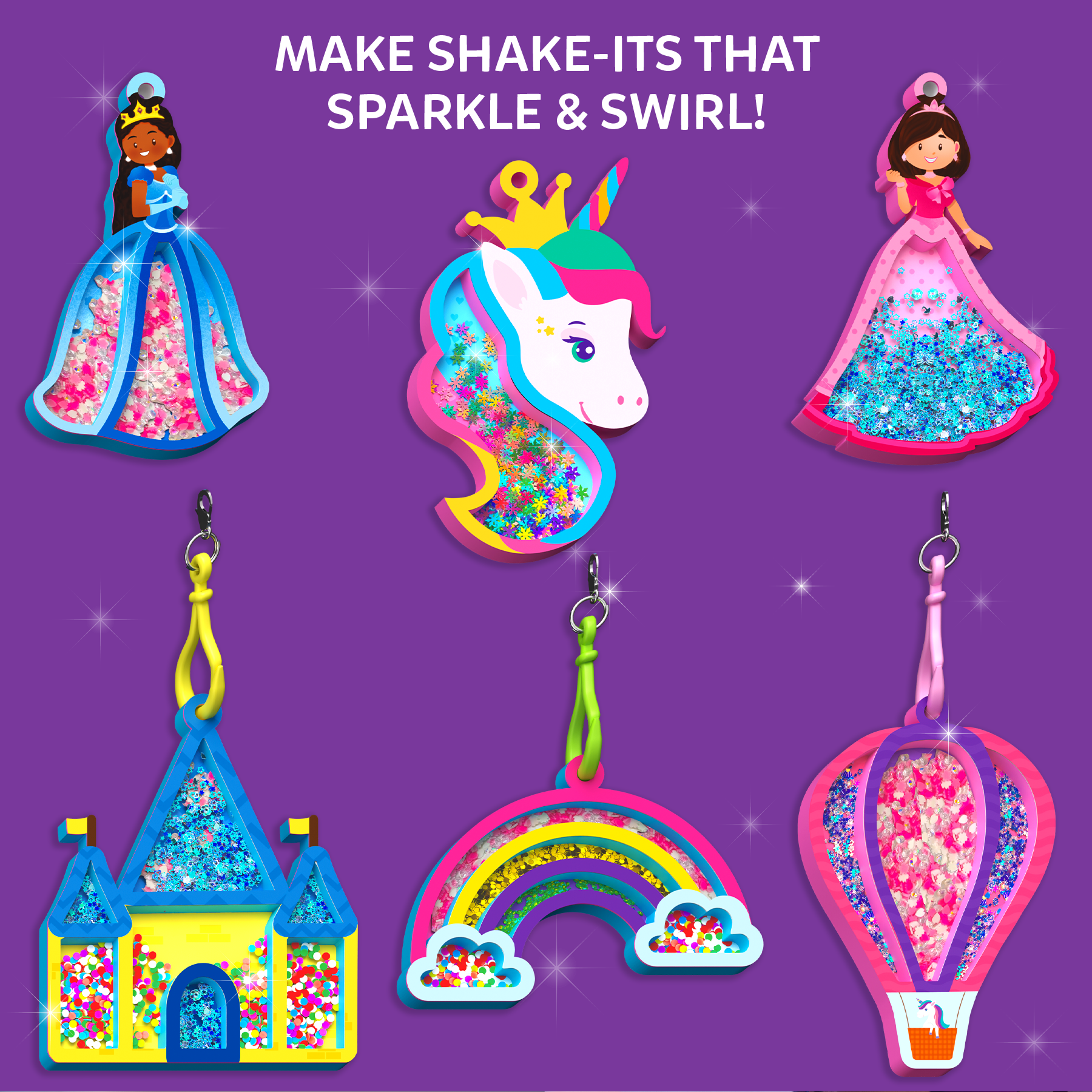 Skillmatics Art & Craft Activity Shake-its, Unicorns & Princesses / Animals