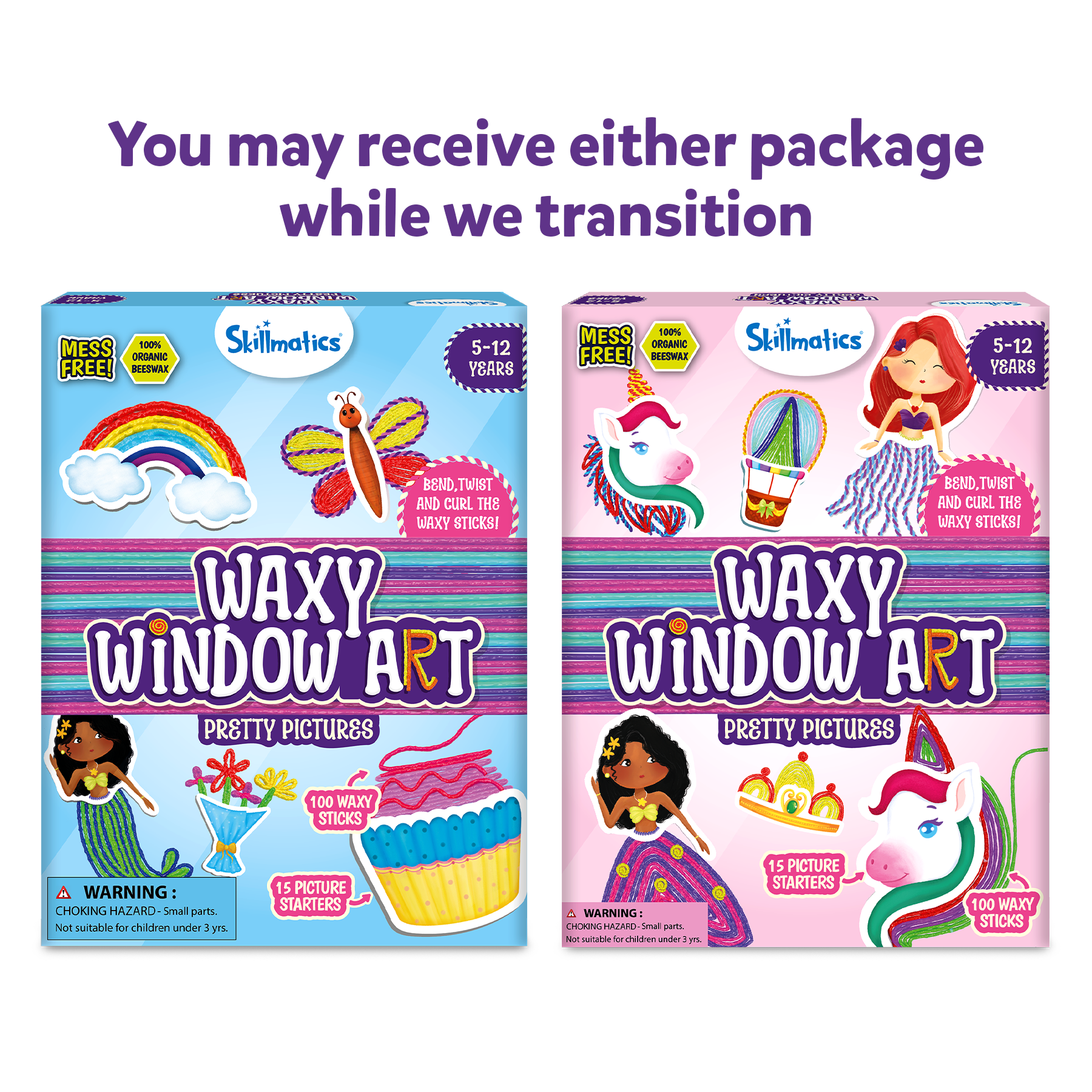 Skillmatics Art & Craft Activity - Waxy Window Art Pretty Pictures, Mess-Free Art for Kids, DIY Craft Kits, Creative Activity, Gifts for Girls & Boys Ages 5, 6, 7, 8, 9, 10, 11, 12