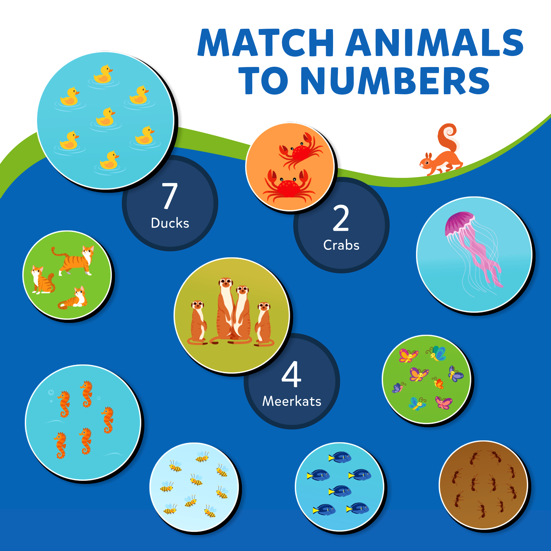 Skillmatics Magnetic Matching Activity - Letters, Numbers & Animals, Preschool Learning Toy & Game for Kids, 35+ Magnetic Pieces, Gifts for Boys & Girls Ages 3, 4, 5, 6