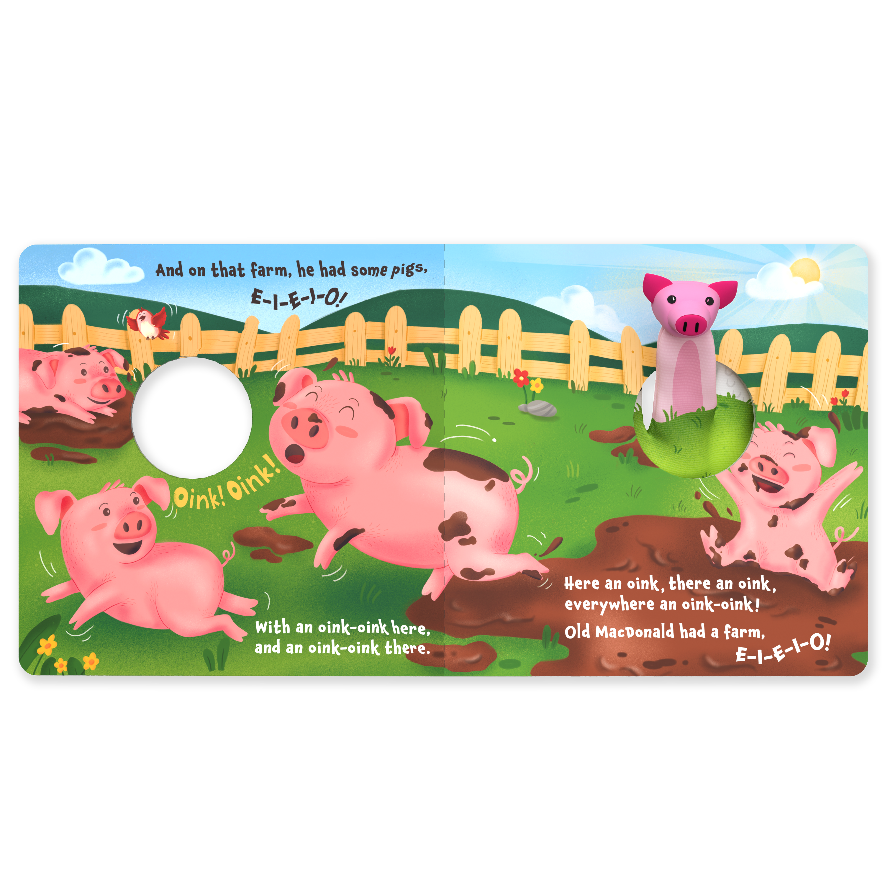 Skillmatics Puppet Book - Old MacDonald Had a Farm, Interactive Finger Puppets for Infants & Toddlers, Early Learning Toy, Nursery Rhyme Activity, Gifts for Babies Ages 6 to 24 Months