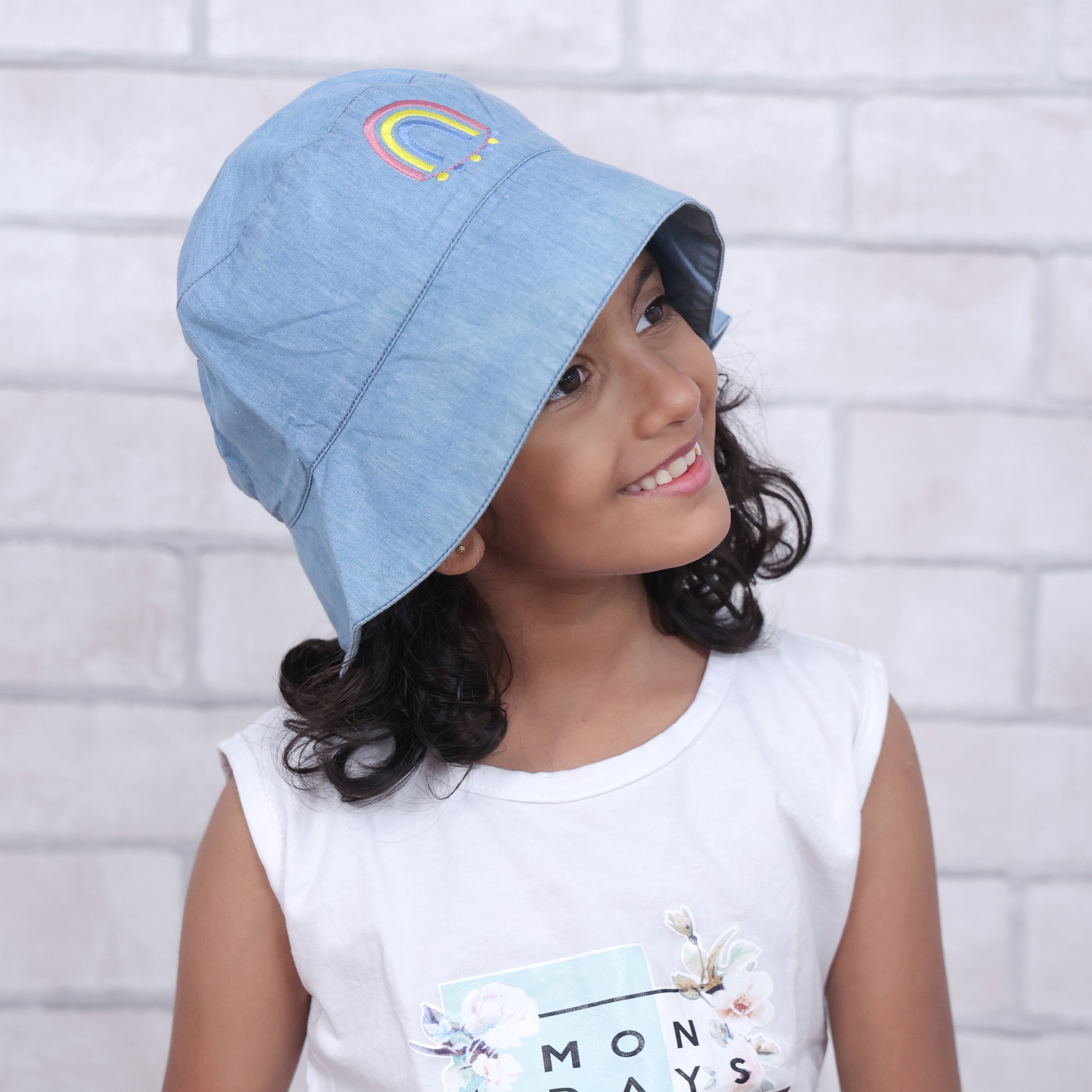 Ooh La Llama Light Denim Bucket Hat