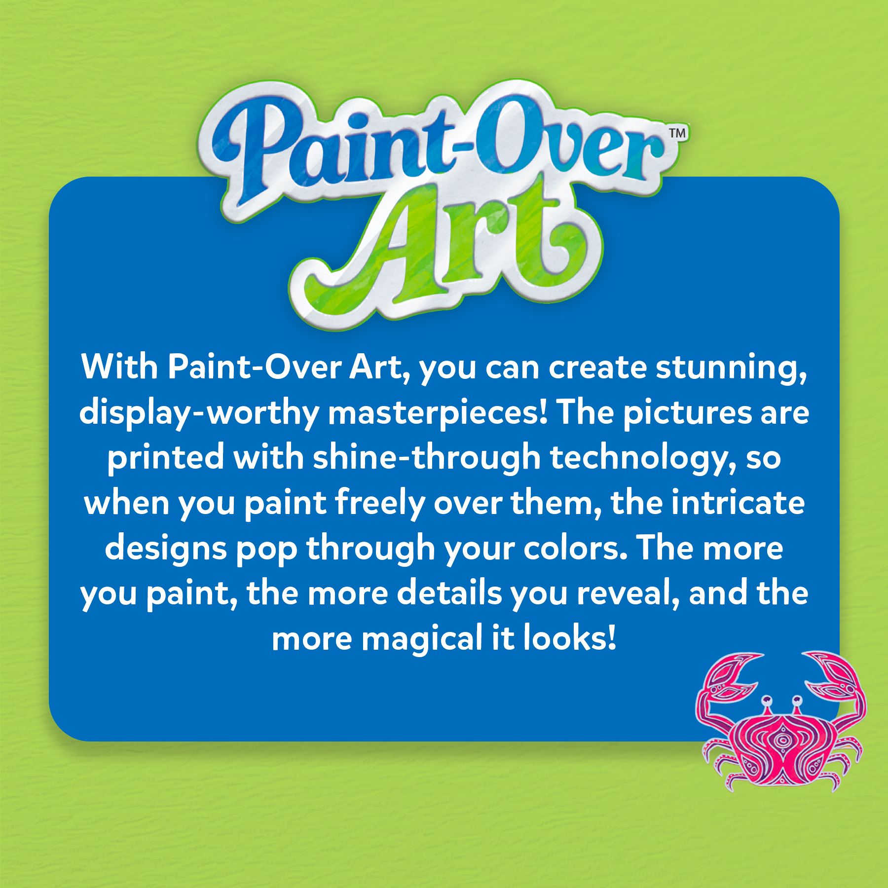 Paint-Over Art – Mess-Free Shine-Through Painting Kit