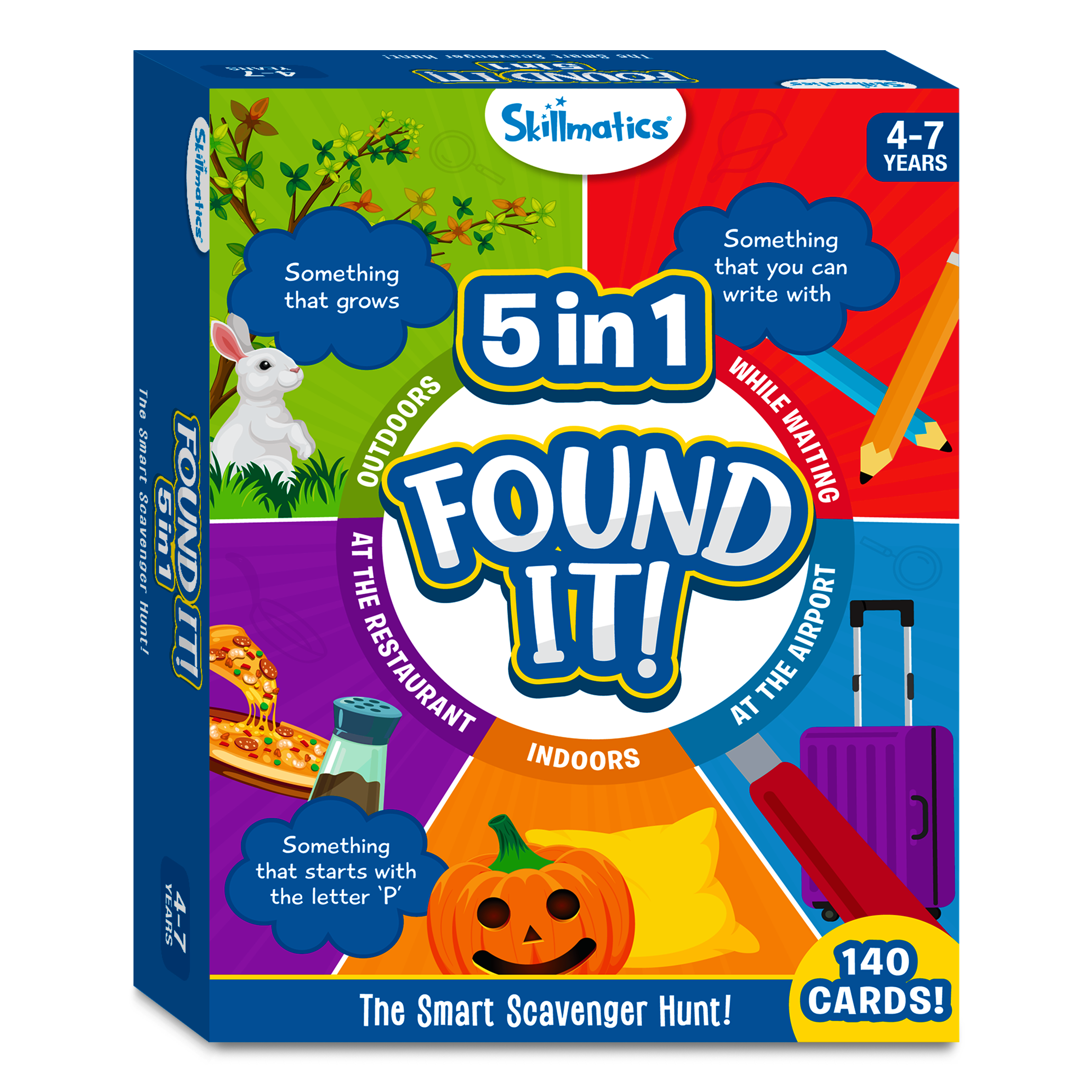 Skillmatics Card Game - Found It 5 in 1 Mega Pack, Scavenger Hunt For Kids, Fun Family Game, Gifts For Ages 4 to 7