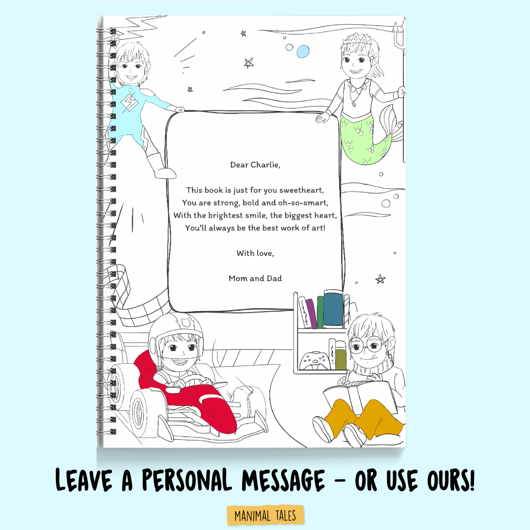 My Coloring Book, Just For Me!  (For Boys)