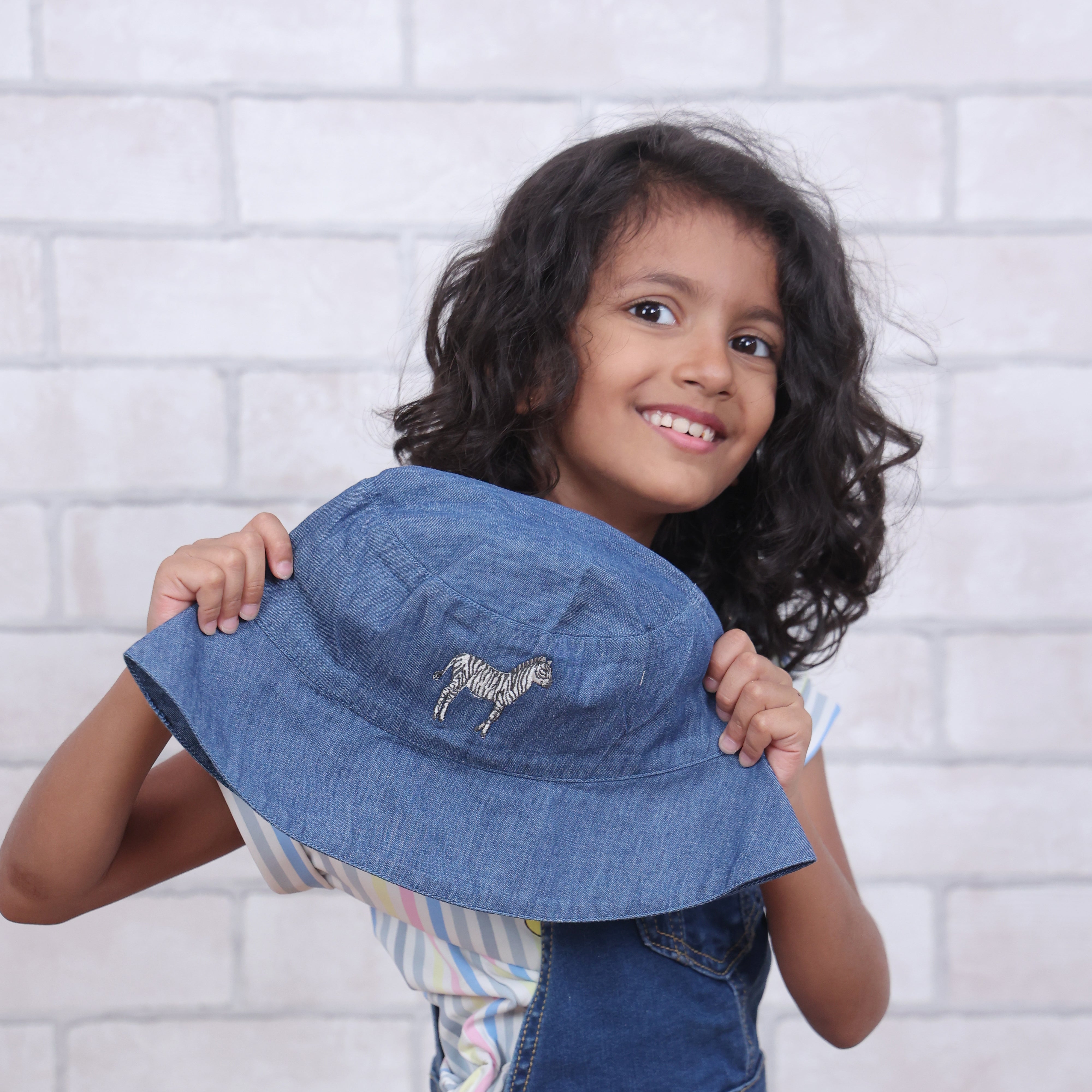 Baby Its Wild World Dark Denim Bucket Hat