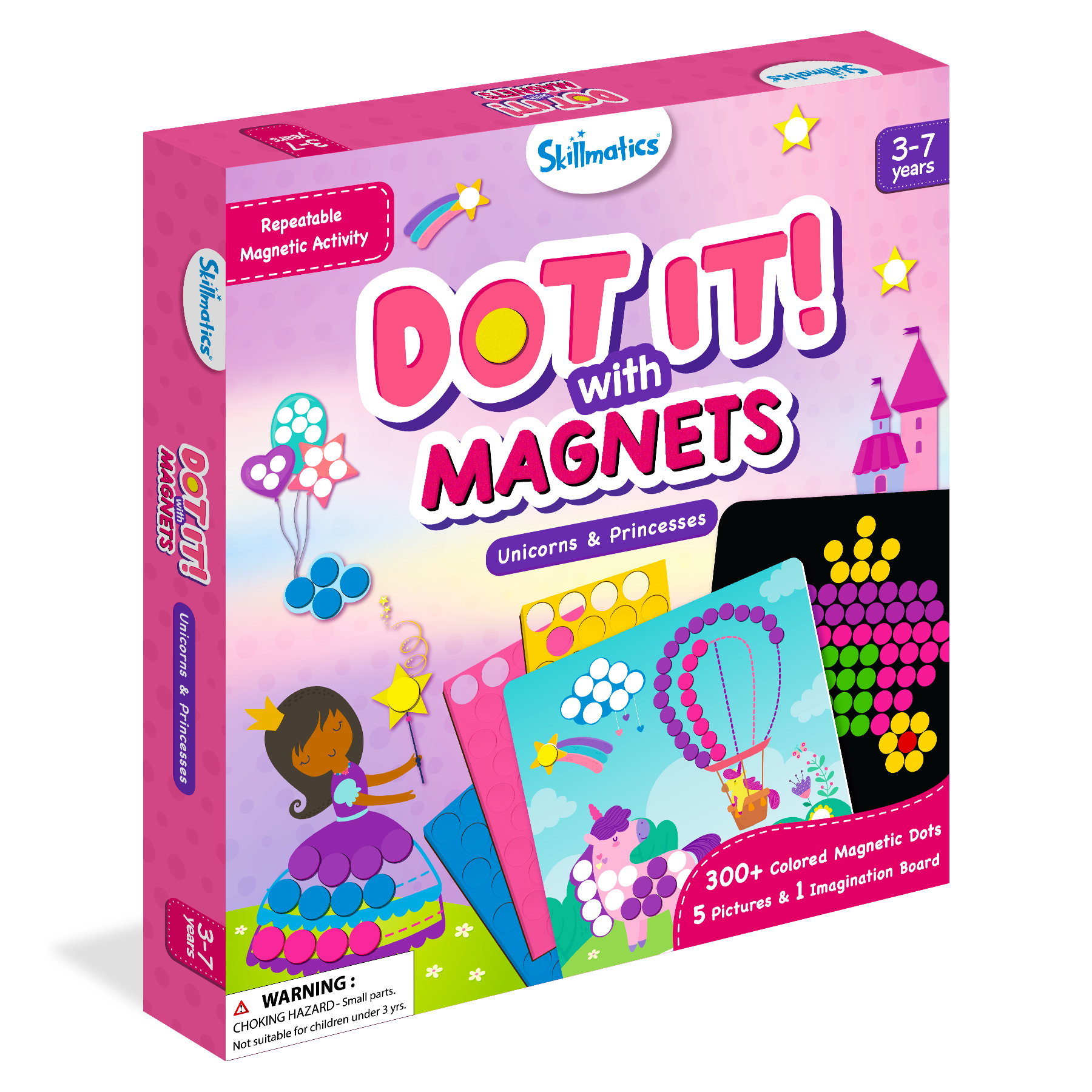 Skillmatics Art Activity Dot It with Magnets - Unicorns & Princesses, No Mess Repeatable Art for Kids, Craft Kits, DIY Activity, Gifts for Ages 4 to 7