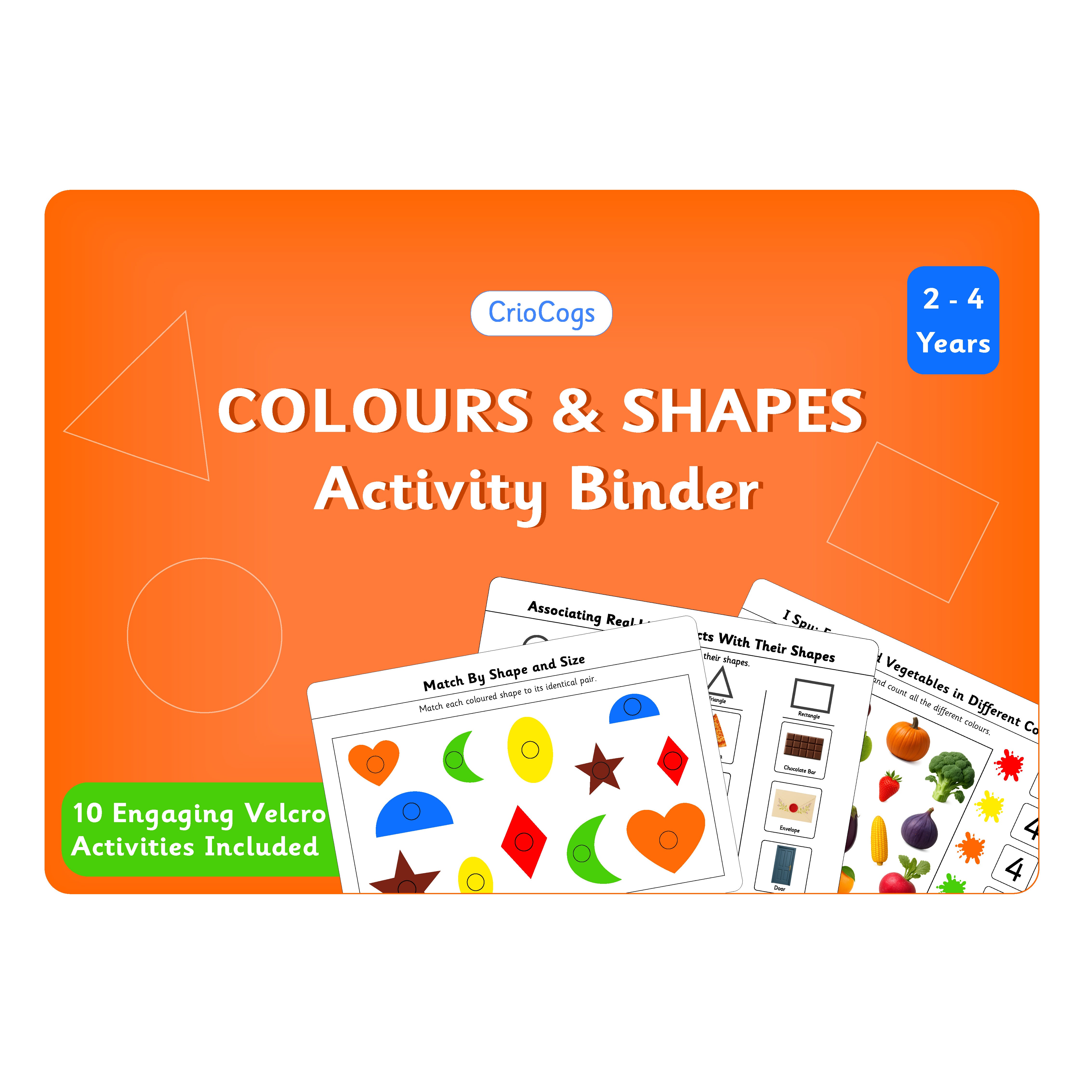 Colours and Shapes Activity Binder