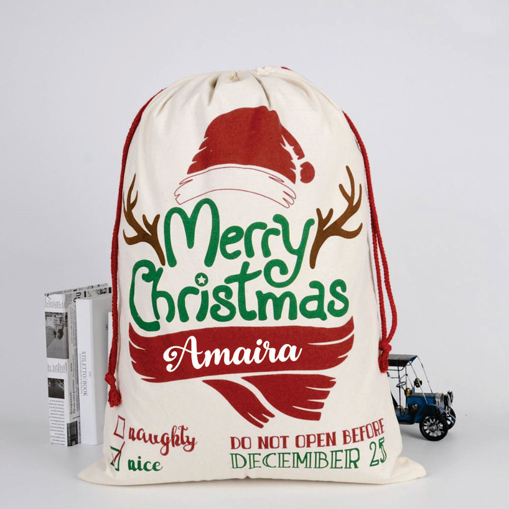 Christmas Sacks- Merry Christmas