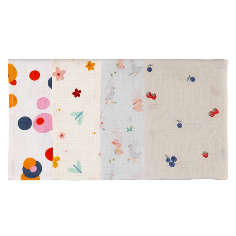 Organic Muslin Burp Cloth-Pack of 4
