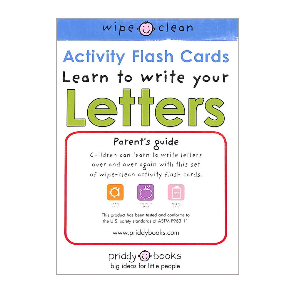 Wipe-Clean: Activity Flash Cards Letters