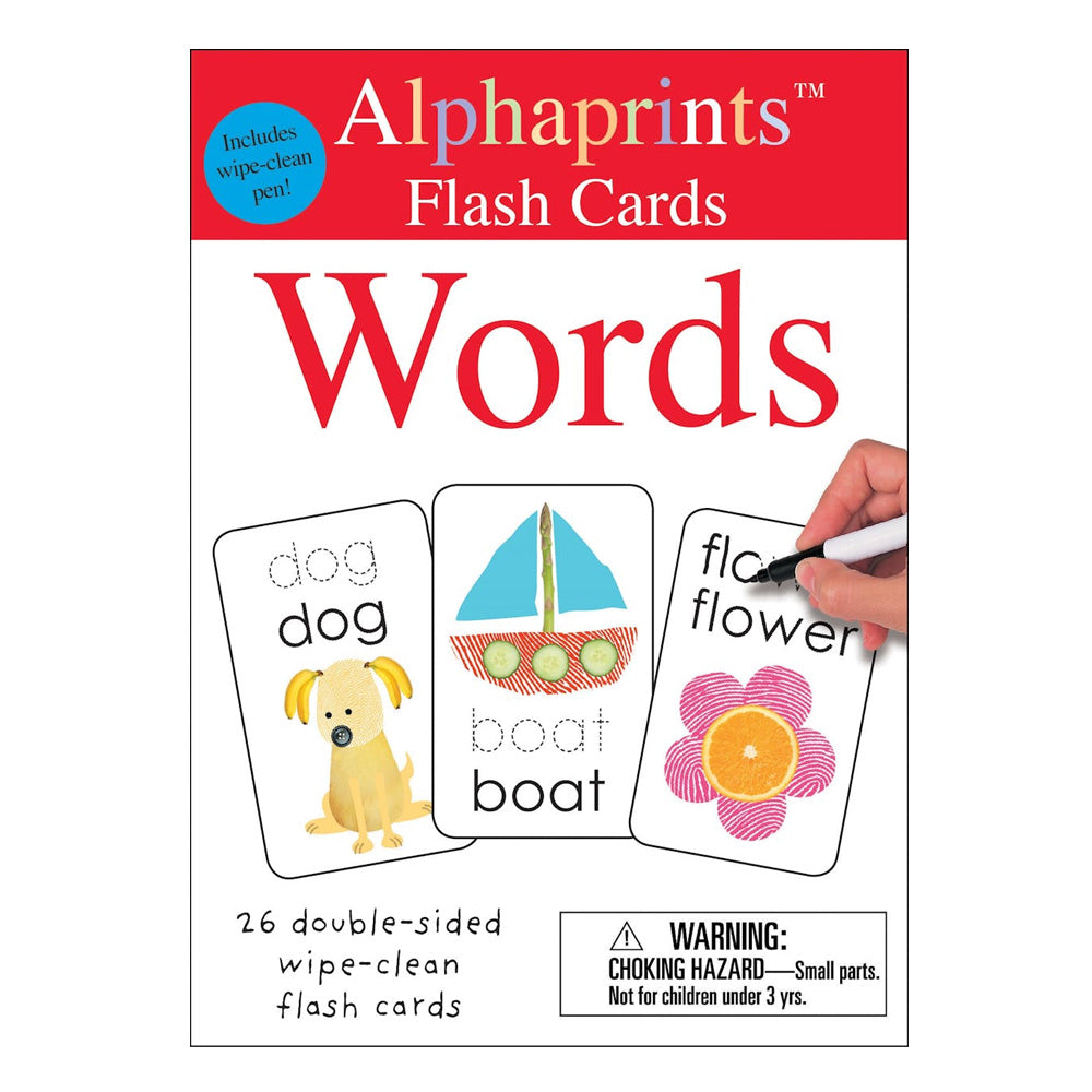 Wipe Clean: Alphaprint Flash Card