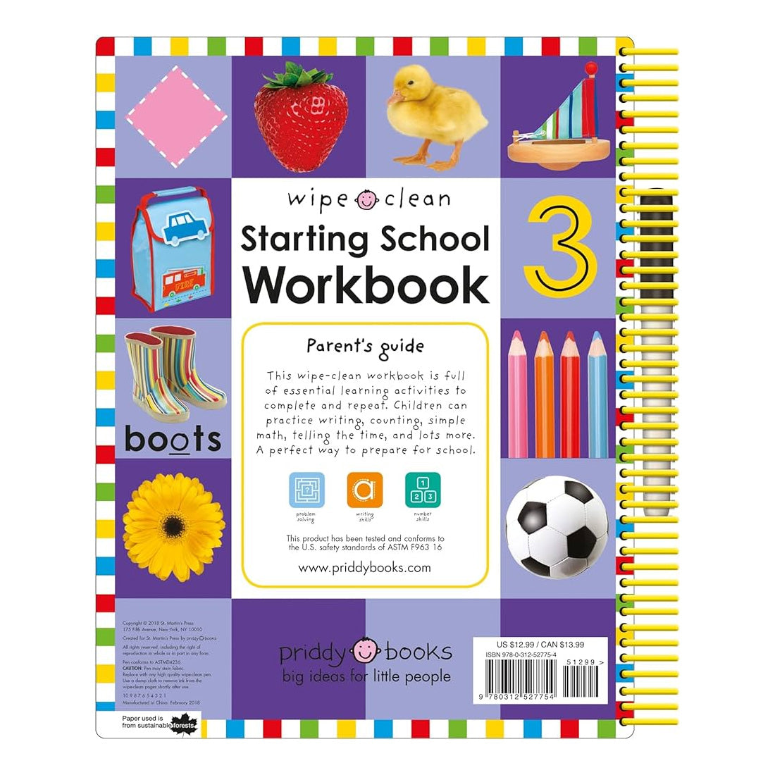 Priddy Wipe Clean: Starting School Workbook