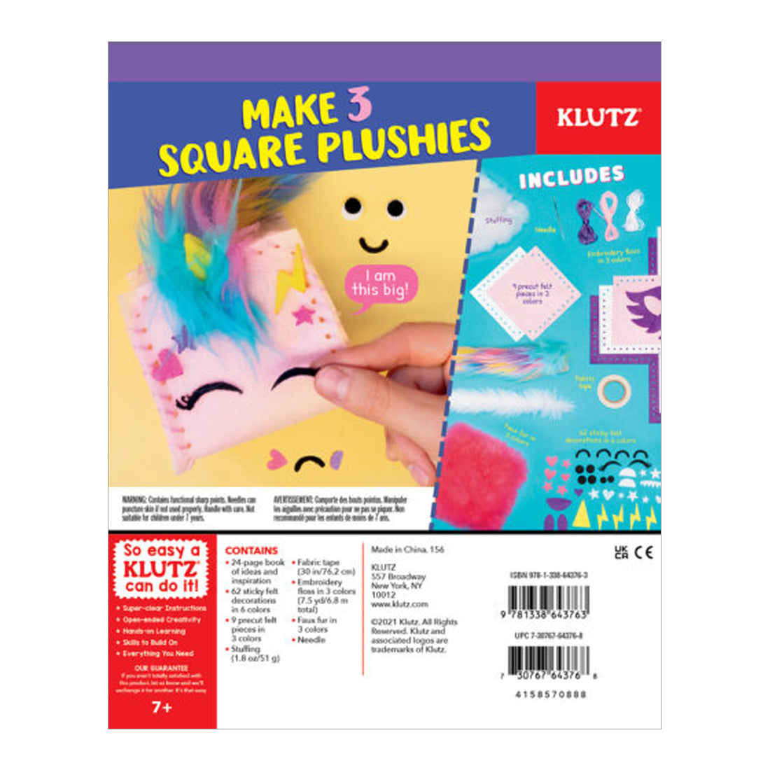 Klutz: Book & Activity Kit: Sew Squishy Cubes