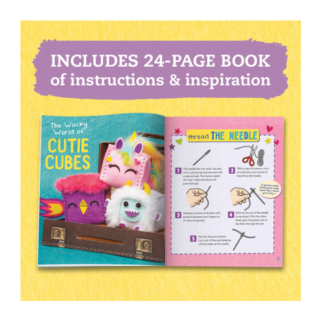 Klutz: Book & Activity Kit: Sew Squishy Cubes