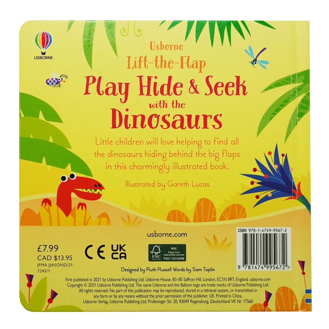Usborne: Lift-the-Flap Play Hide And Seek With Dinosaurs