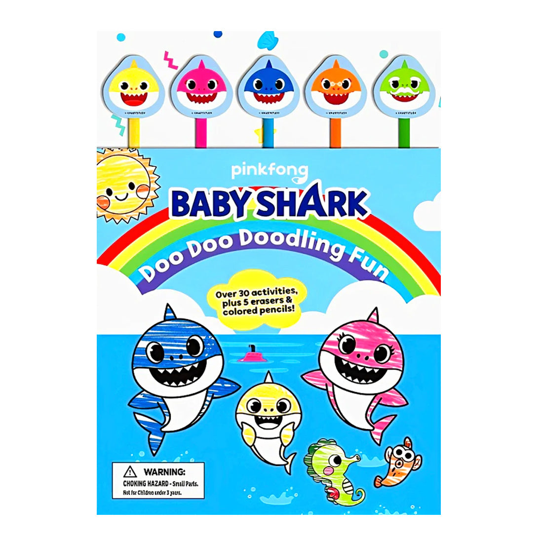 Baby Shark: Doo Doo Doodling Fun (with Eraser Pencil Toppers)