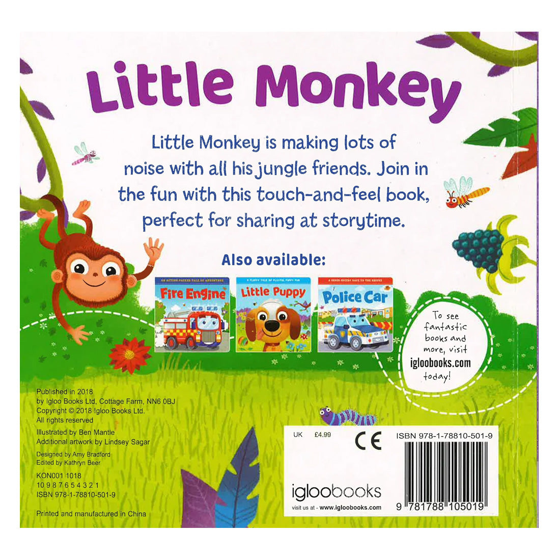 Touch and Feel: Little Monkey