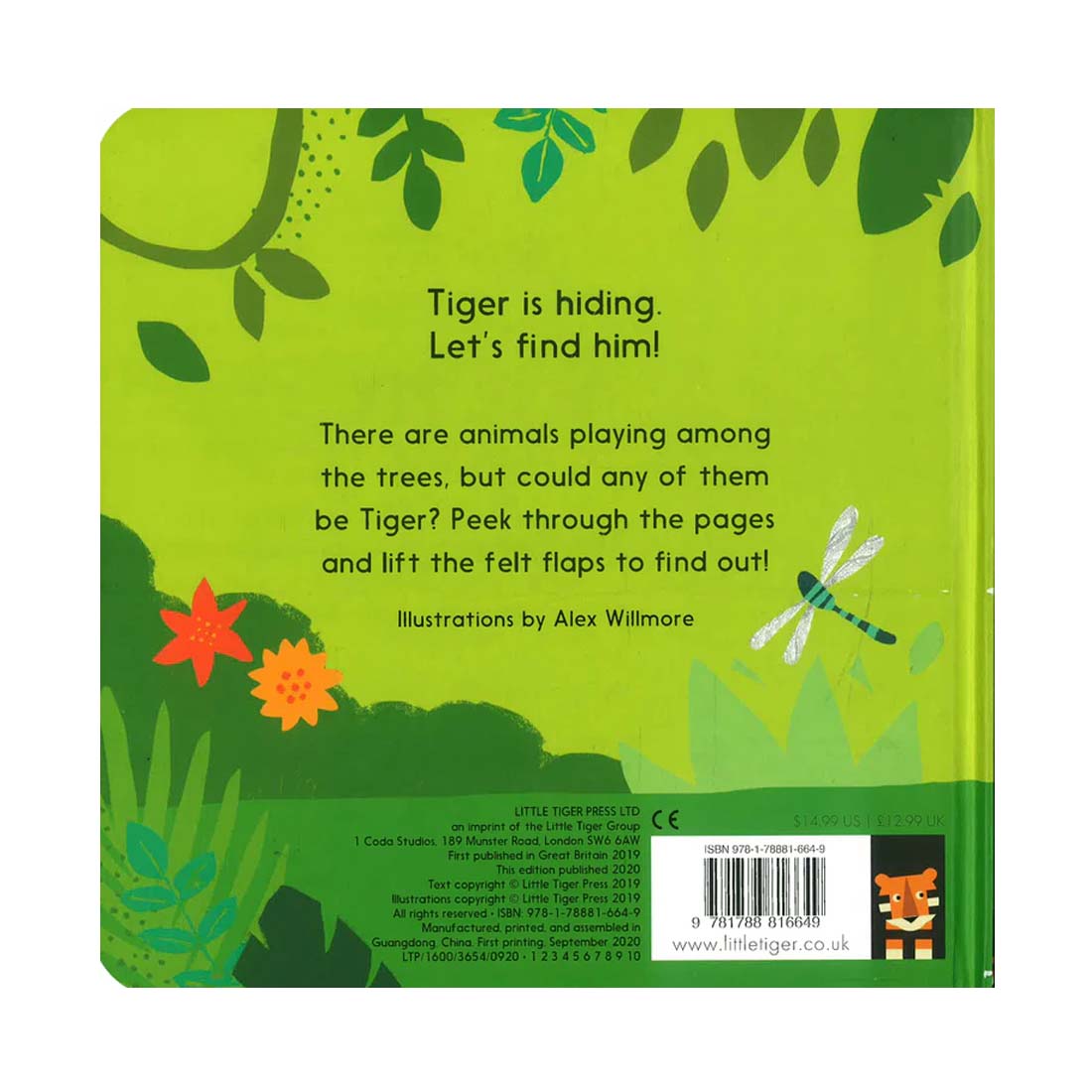 Let's Find The Tiger - Board Book