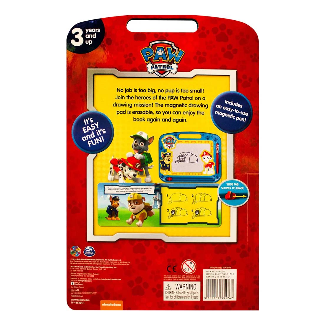 Paw Patrol - Magnetic Drawing Board