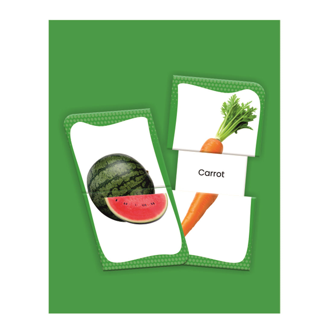 Woodpecker Books: Slide & Learn Flash cards - Fruits And Vegetables