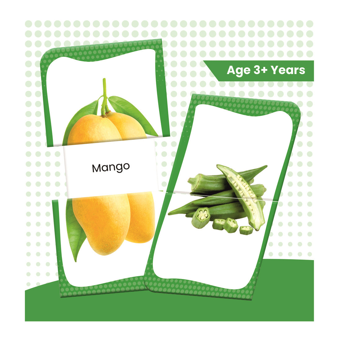 Woodpecker Books: Slide & Learn Flash cards - Fruits And Vegetables