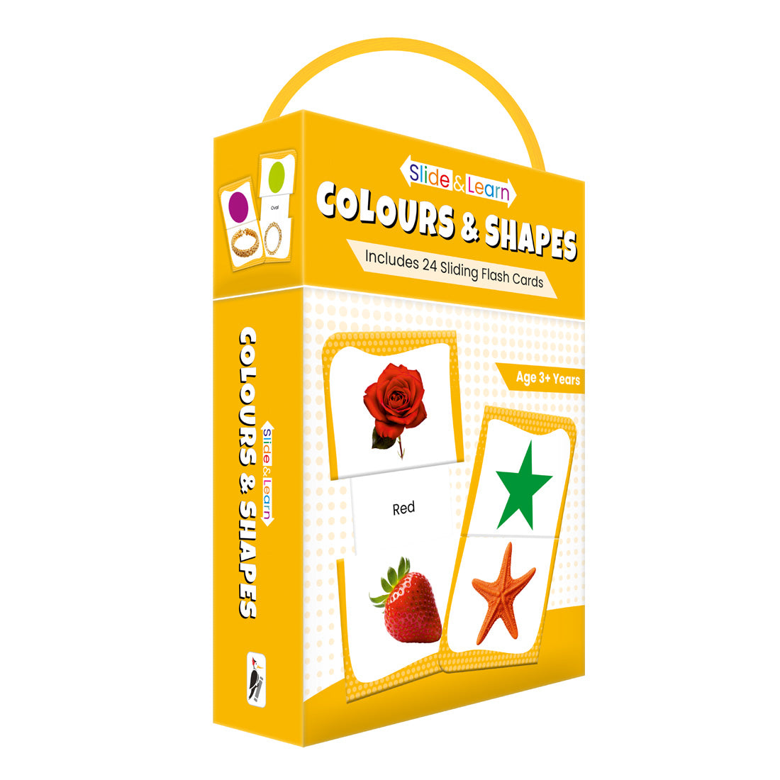 Woodpecker Books: Slide & Learn Flash cards - Colours & Shapes