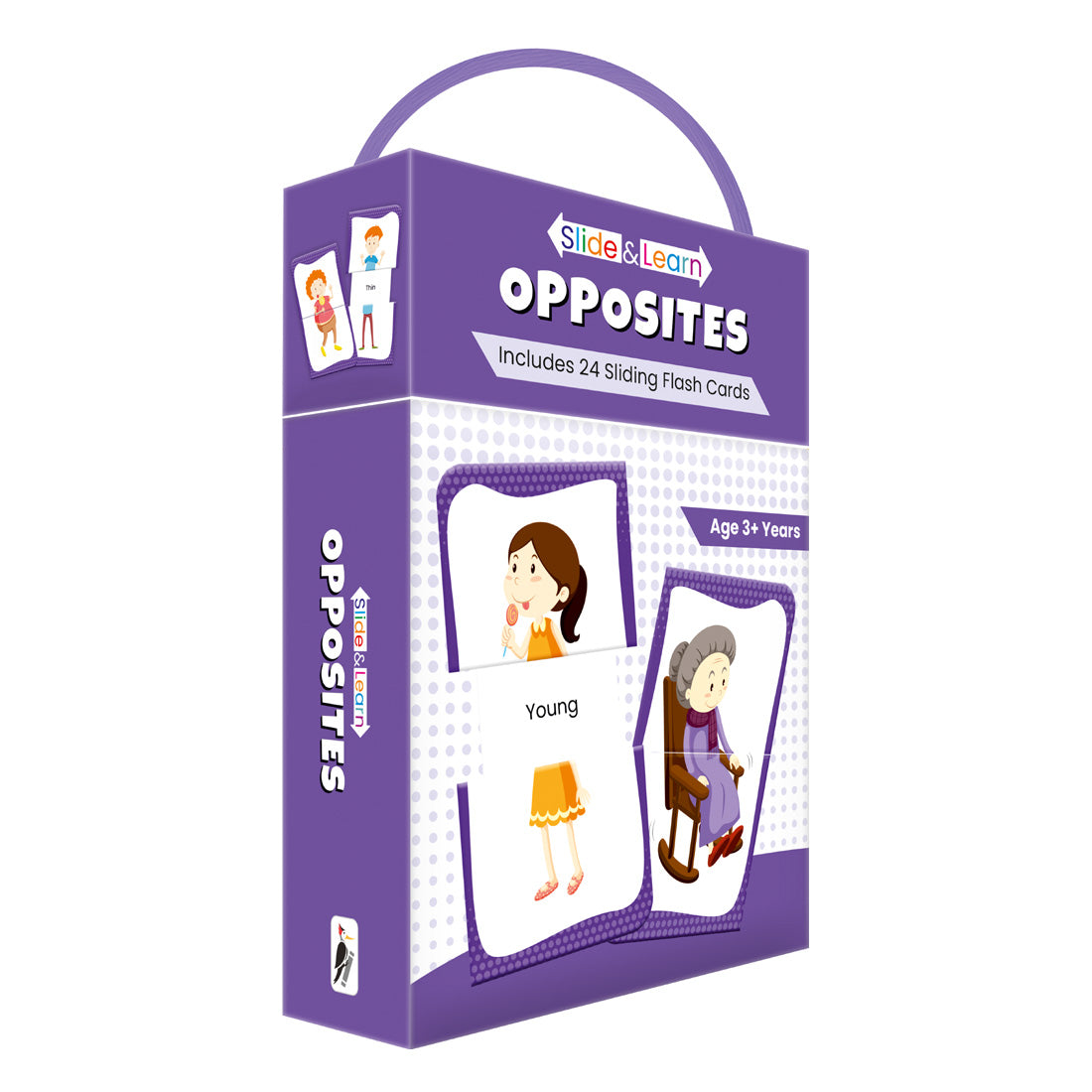 Woodpecker Books: Slide & Learn Flash cards - Opposites