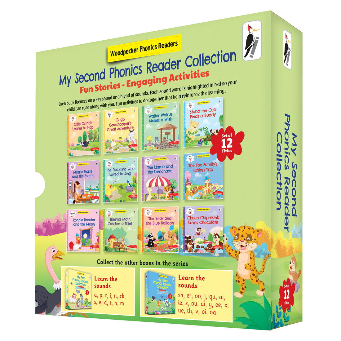 Woodpecker Books: My Second Phonic Readers Set (12 Vol Set)