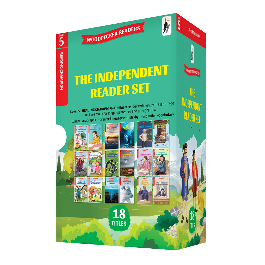 Woodpecker Books Level 5: Independent Readers Box Set Of 18 Books