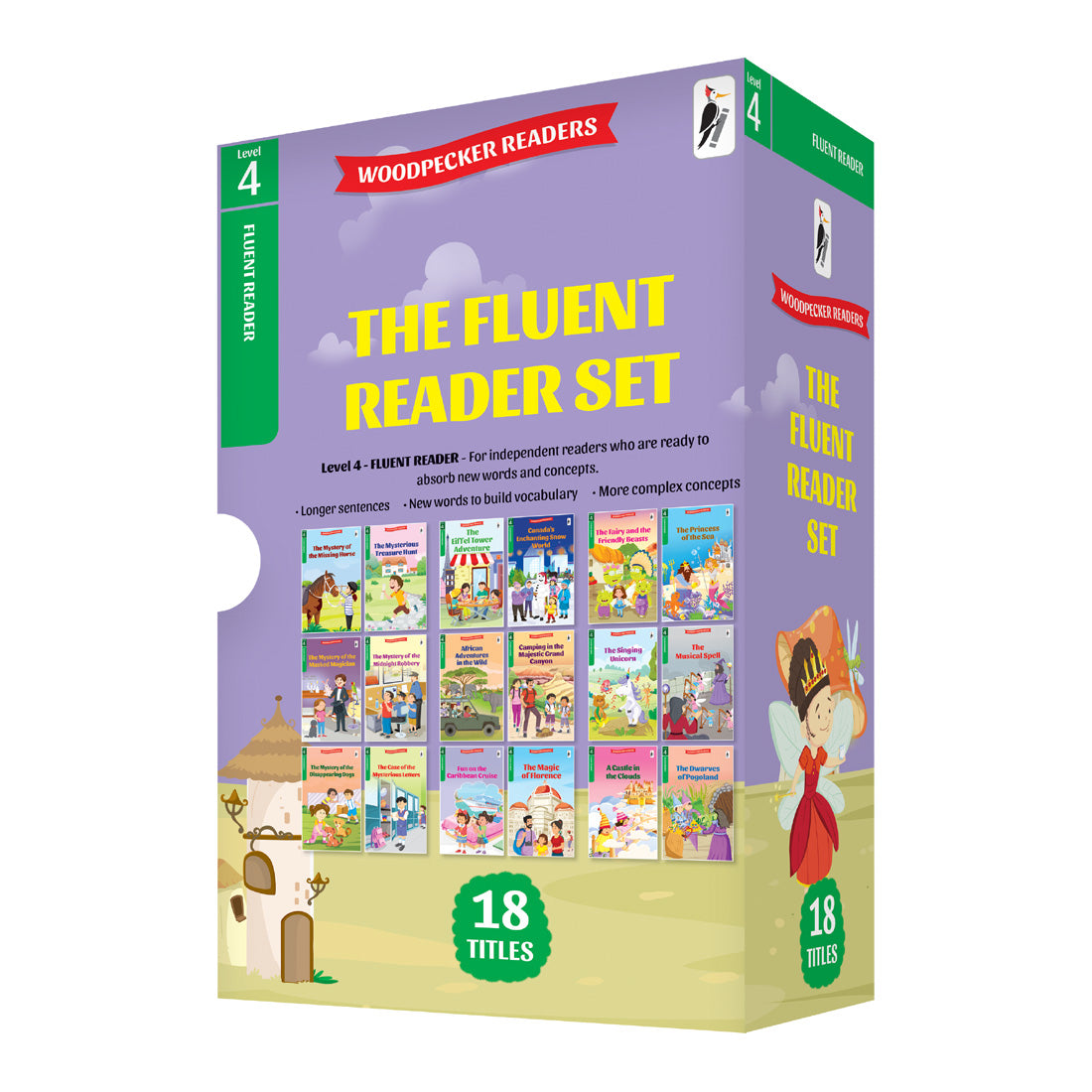 Woodpecker Books Level 4: Fluent Readers Box Set Of 18 Books